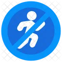 Laufverbot Laufverbotszone Laufstopp Symbol