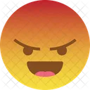 Laugh Angry React Icon