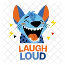 Laugh Loud Hyena Animal Icon