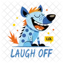 Laugh Off Hyena Animal Icon