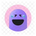 Laugh Out Loud Face Emoji Emoticon Icon