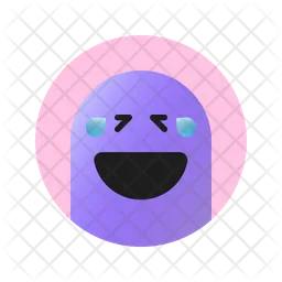 Laugh Out Loud Face Emoji Icon