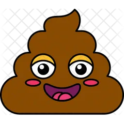 Laugh Poop Emoji Icon