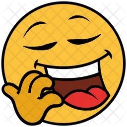 Laugh Tongue Emoji Icon