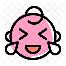 Laughing Baby Emoji Icon