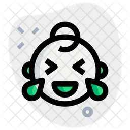 Laughing Baby Emoji Icon