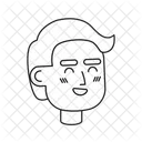 Laughing blond hair caucasian man  アイコン