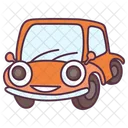 Laughing Car Transport Vehicle Icon