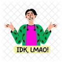 Laughing Character Lmao Funny Icon