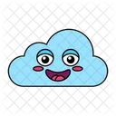 Laughing Cloud Laugh Cloud Cloud Emoji Icon