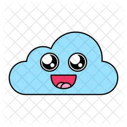Laughing Cloud Emoji Icon