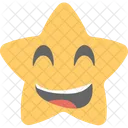 Laughing Star Emoji Icon