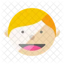 Boy Face Laugh Icon