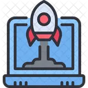 Launch Rocket Marketing Icon