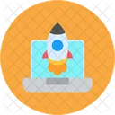 Launch Rocket Start Up Icon