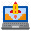 Laptop Rocket Internet Icon