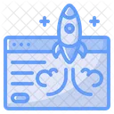 Launch Startup Rocket Icône