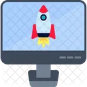 Launch Rocket Space Icon