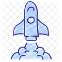 Business Launch Rocket Icon