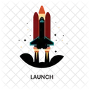 Launch Rocket Startup Icon