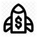 Launch Money Investment Icon