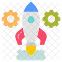 Launch Optimization Rocket Gears Icon