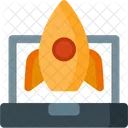 Launch Rocket Laptop Icon