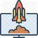 Launches Rocket Launch Icon