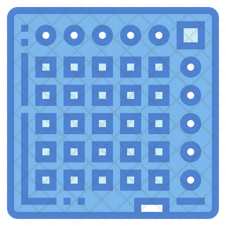 Launchpad Icon - Download in Colored Outline Style