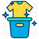 Laundry Cloth Cleaningclean Cloth Bucket Icon