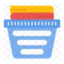 Basket Laundry Clothes Icon