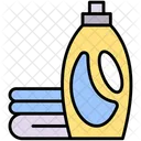 Laundry Bleach And Towels  Icon