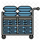 Laundry Trolley Hotel Service Icon