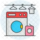 Laundry Room Machine Cloth Delivery Icon