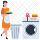 세탁 서비스 청소 다림질 서비스 아이콘