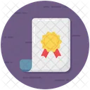 Certificato Documento Autorizzato Diploma Icon