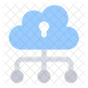 Cloud Netzwerk Sicherheit Symbol