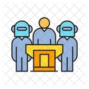 Lautsprecher Roboter Podium Icon