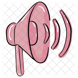 Lautstärke des Lautsprechers  Symbol