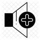 Lautstärke erhöhen  Symbol
