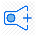 Lautstärke erhöhen  Symbol