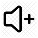 Lautstärke erhöhen  Symbol