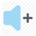 Lautstärke erhöhen  Symbol