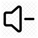Lautstärke runter  Symbol