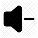 Lautstärke runter  Symbol