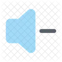 Lautstärke runter  Symbol
