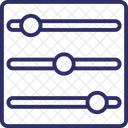 Lautstarkemixer Audio Equalizer Musikeinstellungen Symbol