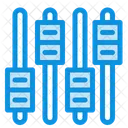 Lautstarkemixer Lautstarkeregler Lautstarkepegelleiste Symbol