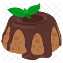 Lava Cake Baked Treat Soft Cake Icon