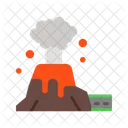 Lava Volcano Eruption Icon